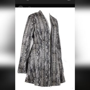 Free People Duster Women S M Wild Nights Cheetah Snake Blazer Kimono Cardigan